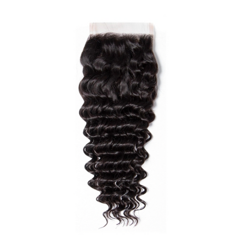 Tropical Wave Transparent Lace Closure